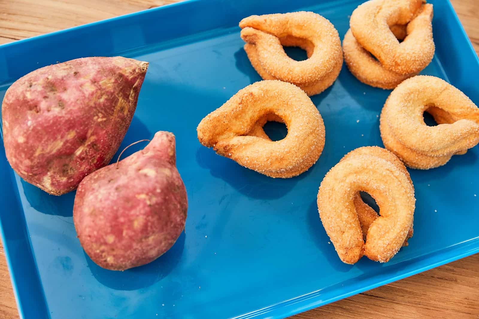 Fried cuban boniato buñuelos