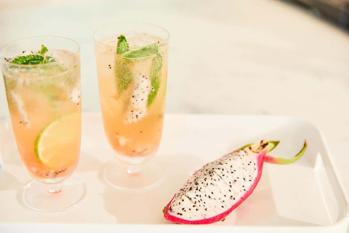 Dragon fruit mojito cocktail recipe