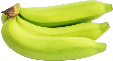 Green banana fruit
