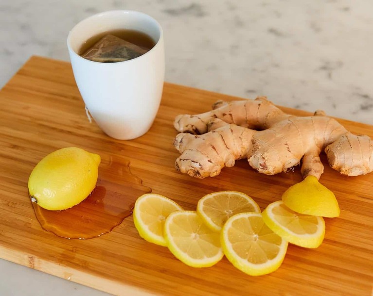 Soothing lemon ginger detox tea recipe