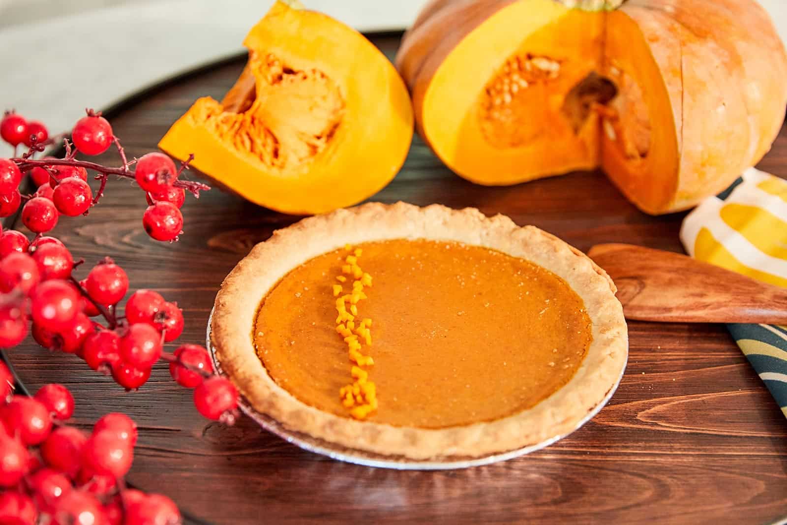 Seasonal fairytale pumpkin pie dessert recipe