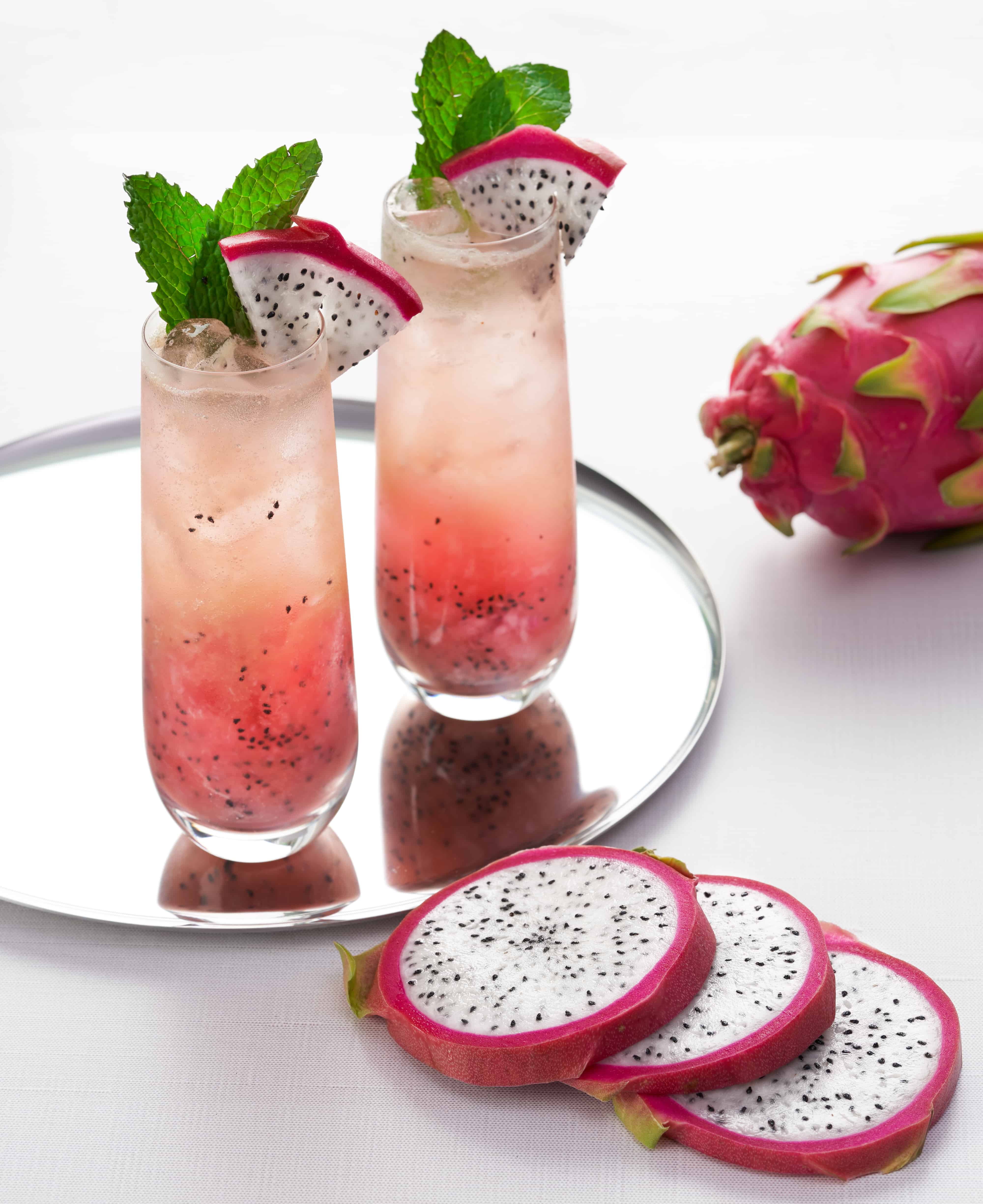 Spicy Dragon Fruit Aperol Spritz