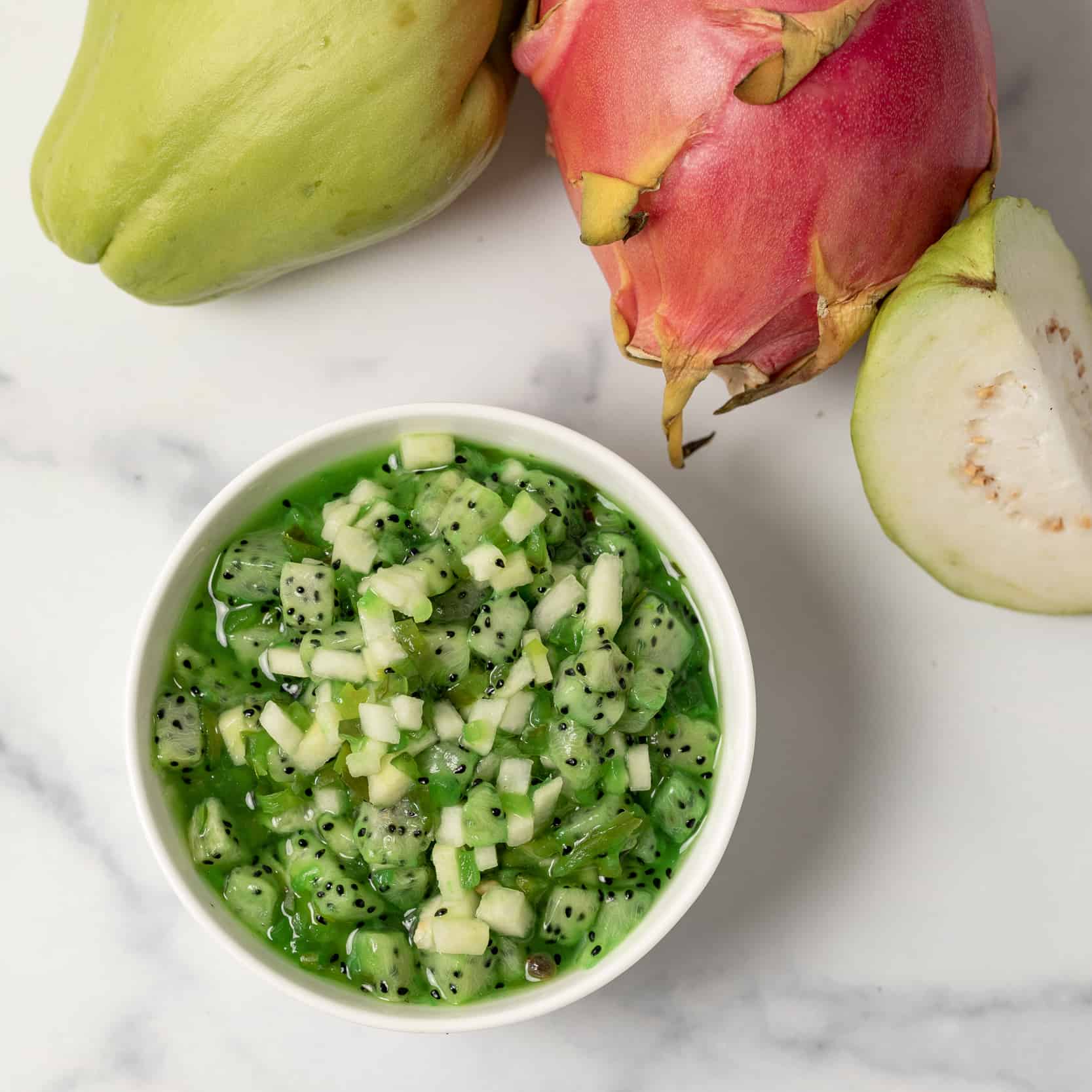 Dragon Fruit and Guava Relish