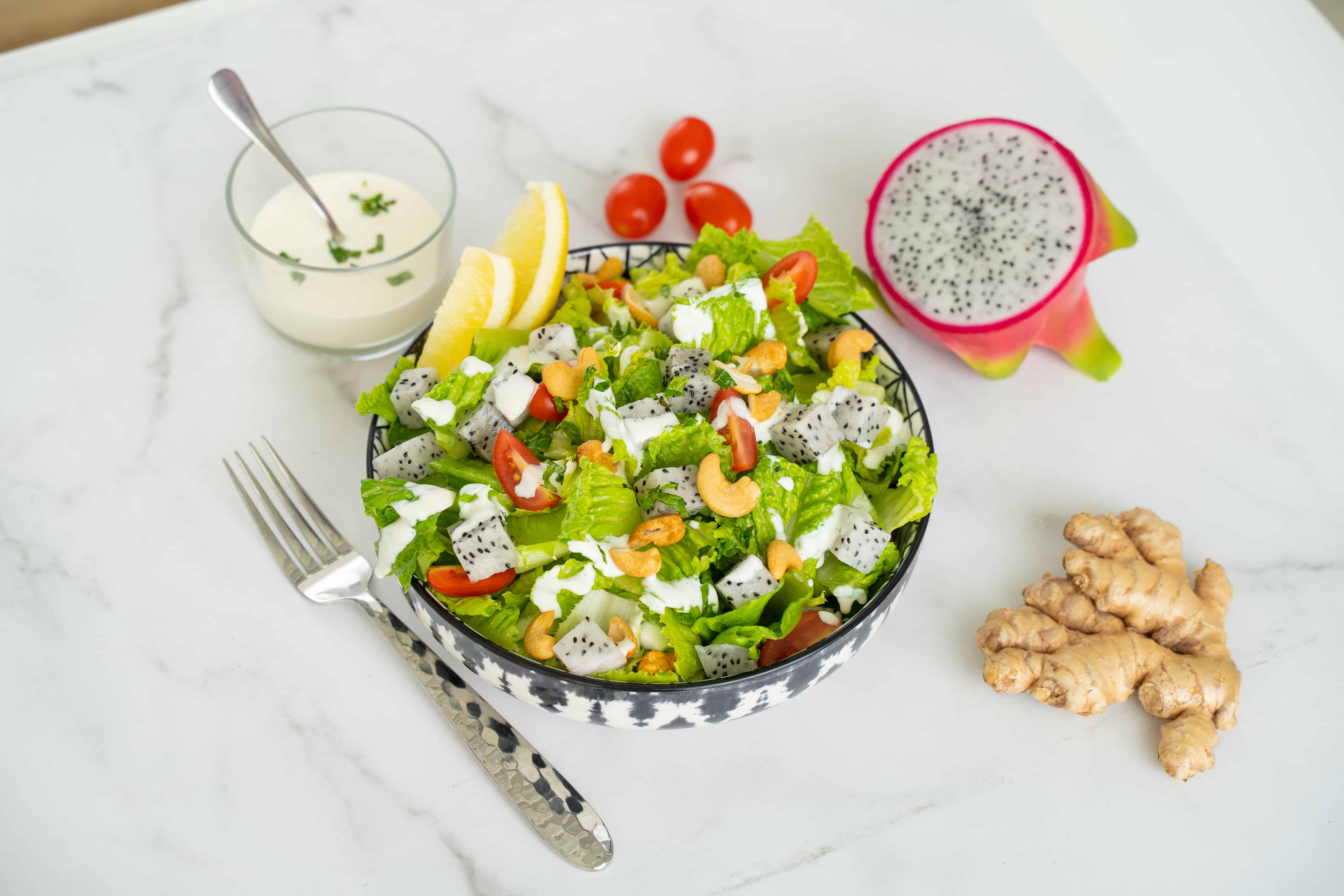 Dragon Fruit Green Salad