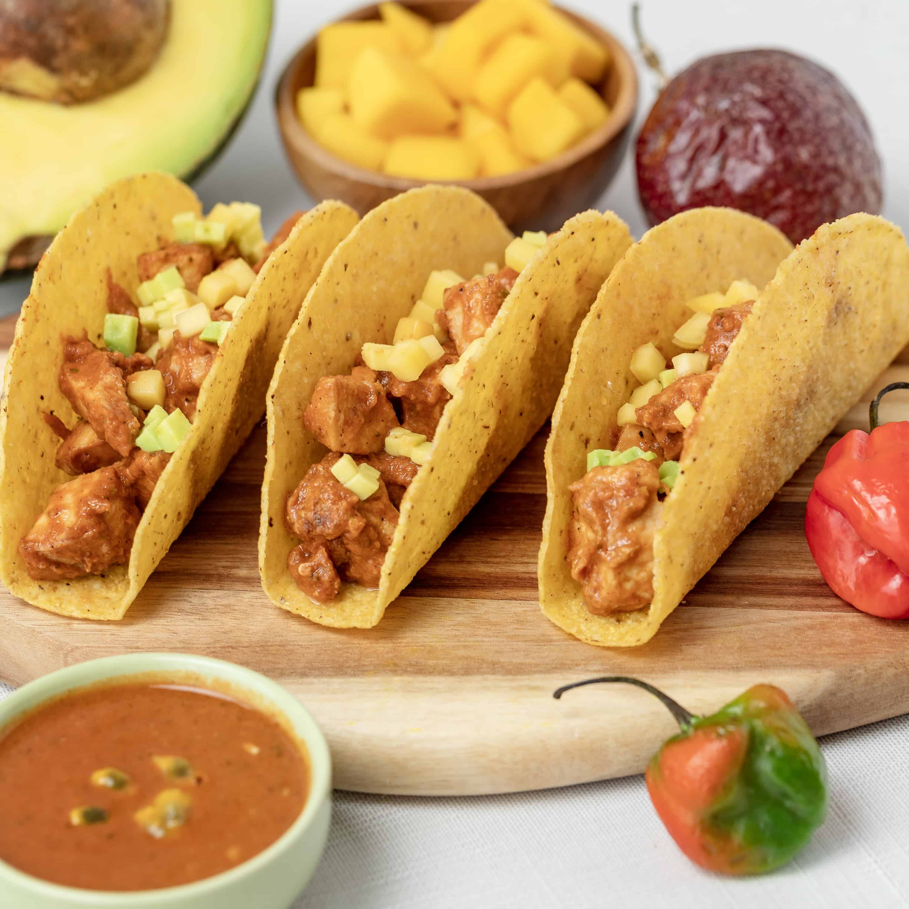 Not So Al Pastor Chicken Tacos