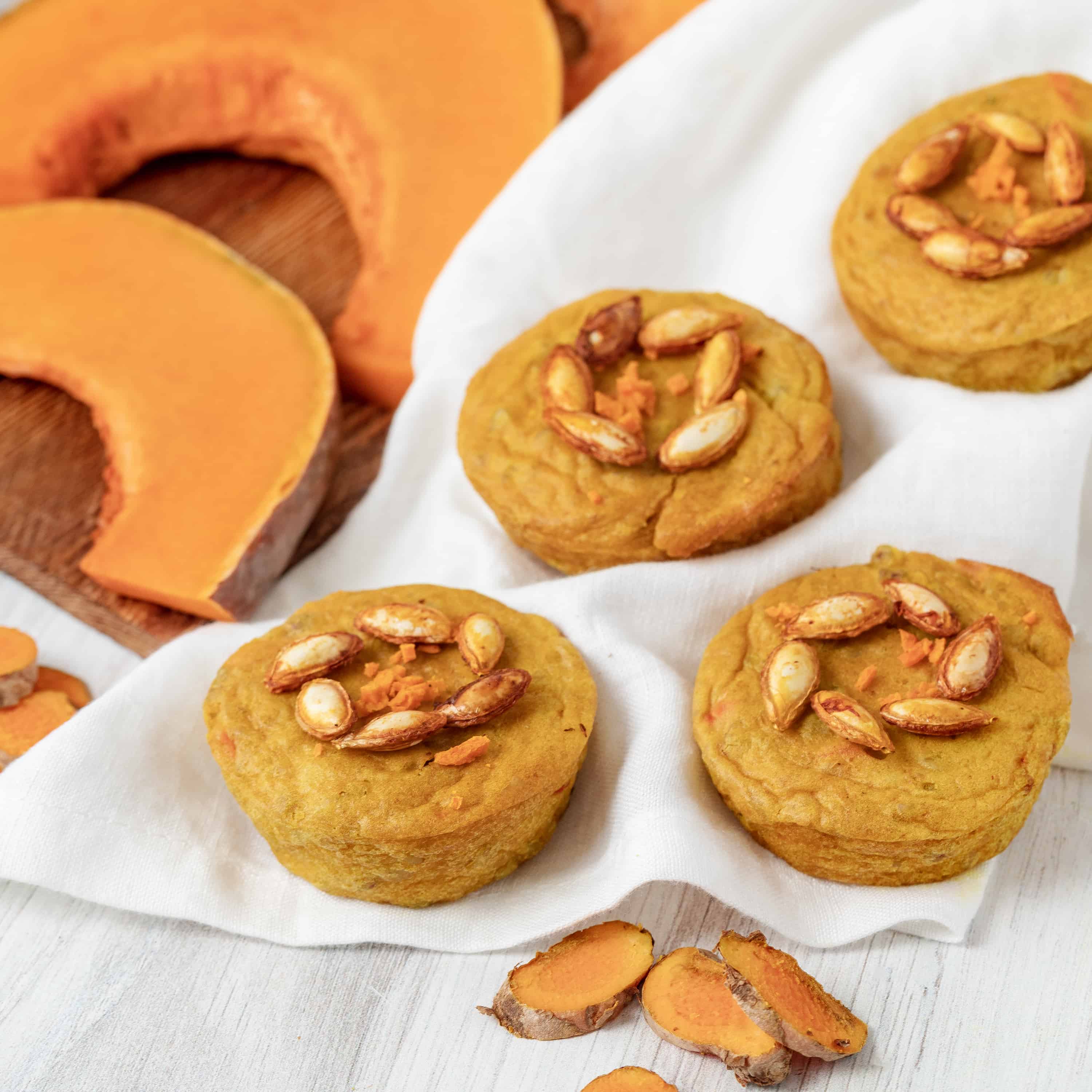 Calabaza Muffins with Turmeric