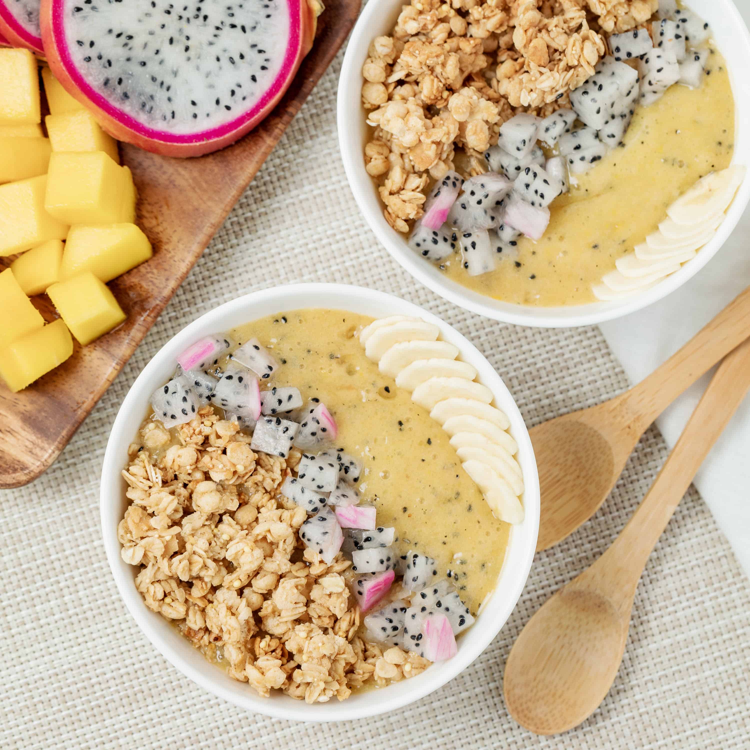 Tropical Frozen Granola Bowl