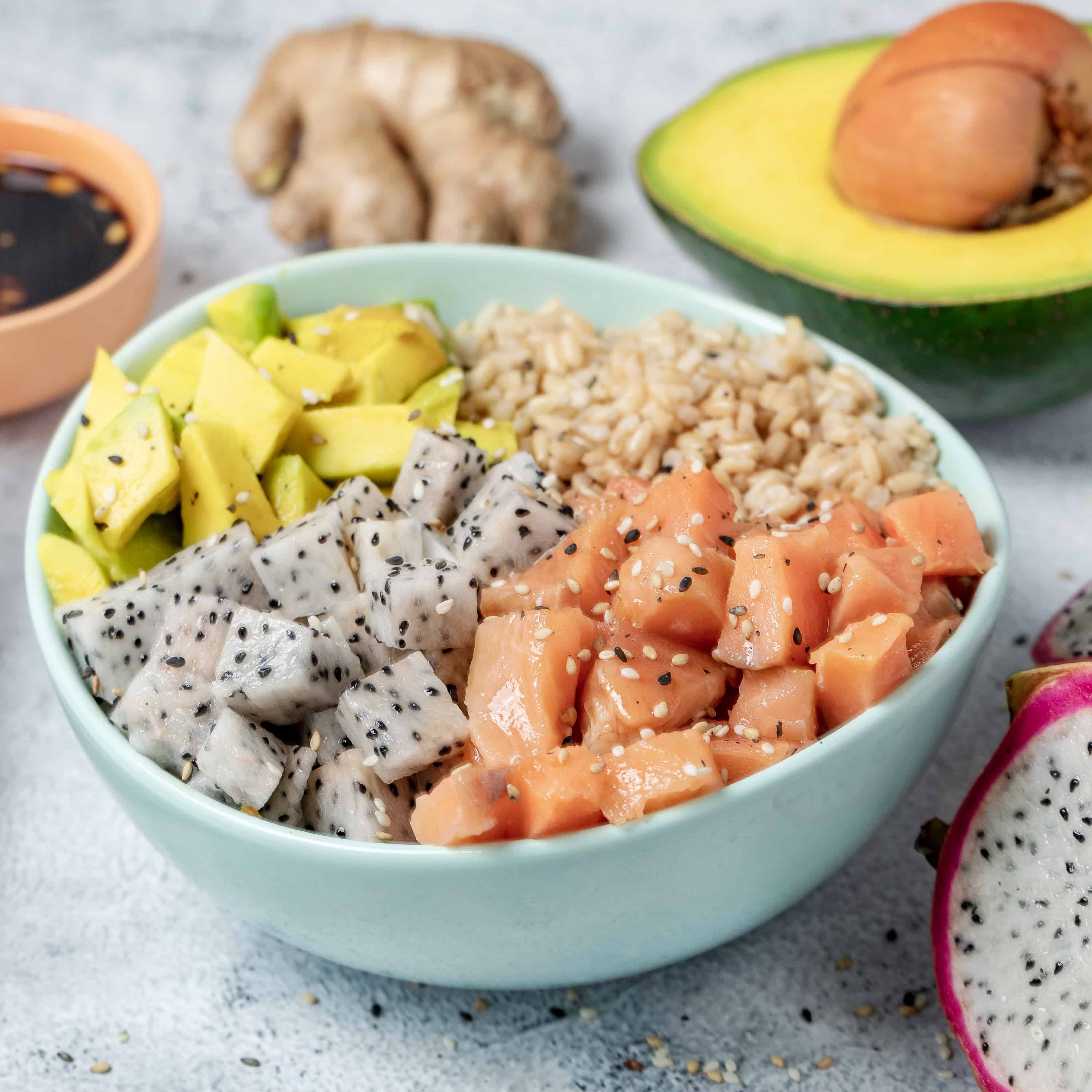 Tropical Salmon Poke Bowl