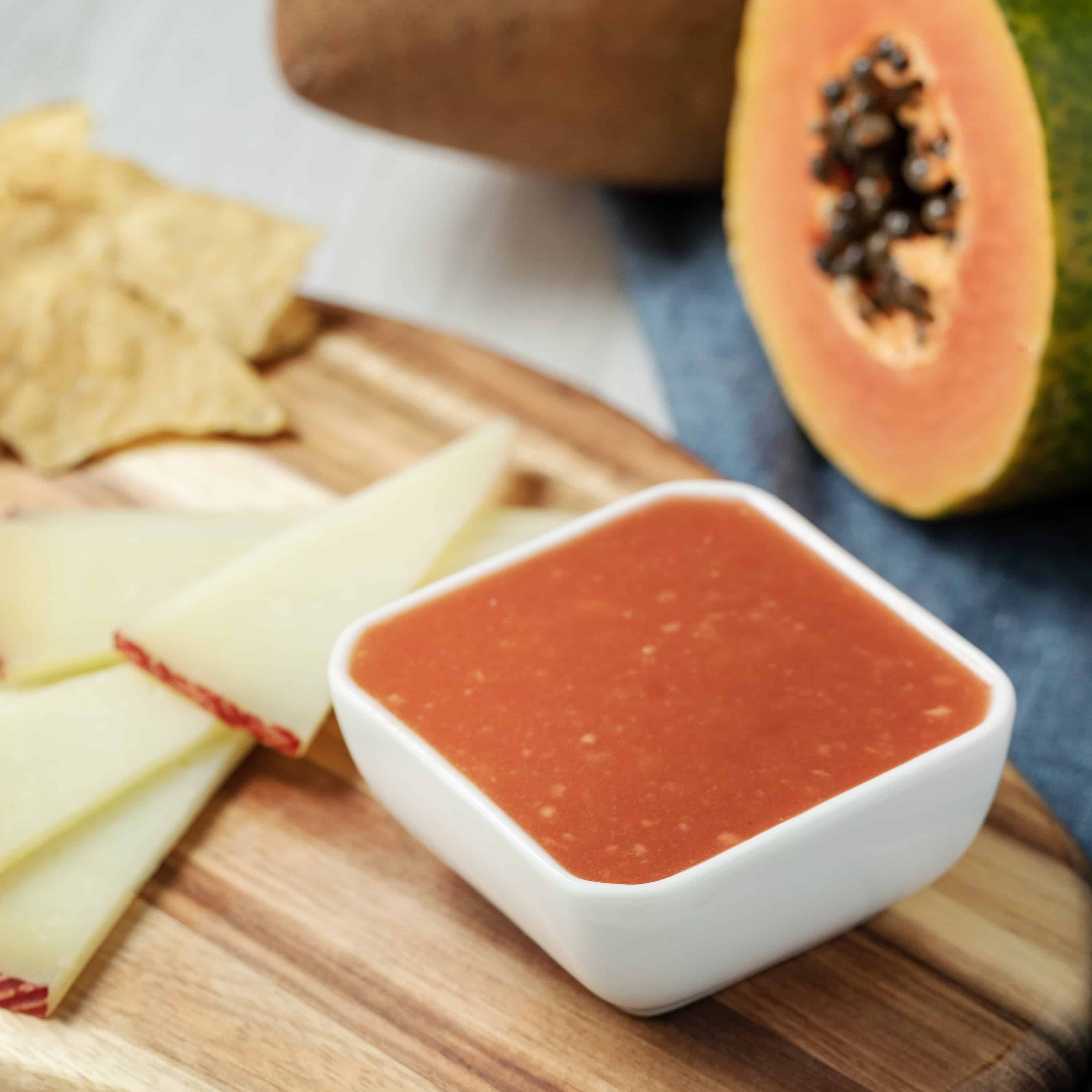 Mamey & Papaya Marmalade with Manchego & Chips